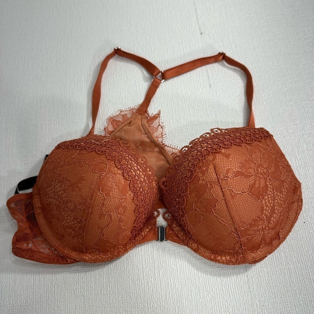 Victoria's Secret Rust Lace Push-Up Bra